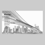 Brooklyn Bridge and Manhattan Skyline business cards