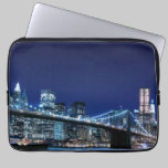 Brooklyn Bridge and Manhattan Skyline laptop sleeves
