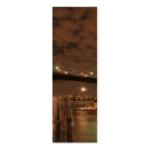Brooklyn Bridge at Night Business Card Templates