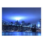 Brooklyn Bridge at Night, New York Personalized Invitation