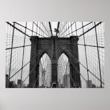 Brooklyn Bridge B&W Print