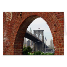 Brooklyn Bridge Brick Arch Card
