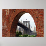 Brooklyn Bridge Brick Arch Posters