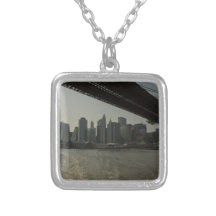 Brooklyn Bridge by boat Custom Necklace