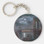 Brooklyn Bridge by Moonlight Key Chain
