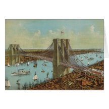 Brooklyn Bridge Colour Postcard