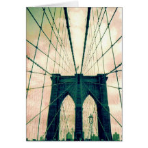 brooklyn bridge greeting cards