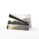 Brooklyn Bridge, New York Card