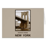 Brooklyn Bridge New York Card