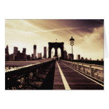 Brooklyn Bridge - New York City Card