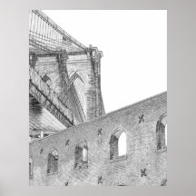 Brooklyn Bridge, New York City Print