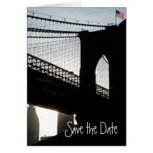Brooklyn Bridge Save the Date Card