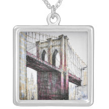 Brooklyn Bridge, USA Necklace
