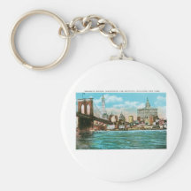 Brooklyn Bridge, Woolworth and Municipal... Key Chains