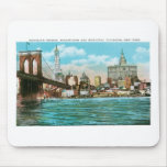 Brooklyn Bridge, Woolworth and Municipal... Mousepads