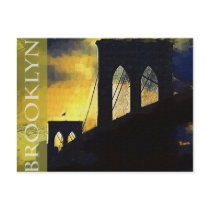 Brooklyn, New York The Brooklyn Bridge Post Card
