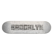 Brooklyn NY Typography Design Skateboard Deck