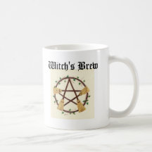 Broom pentagram Witch's Brew Coffee Mugs