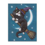 Broomstick Ride - Halloween Postcard