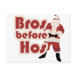 Bros Before Hos Santa postcards