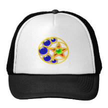 brosche brooch Halbmond Stern crescent star Trucker Caps