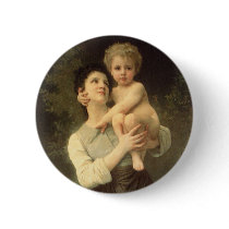 Brother and Sister by William Adolphe Bouguereau Buttons