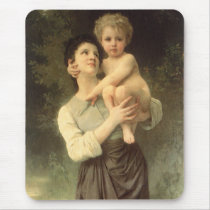 Brother and Sister by William Adolphe Bouguereau Mousepad