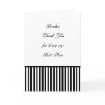 Brother Best Man Thank You Card
