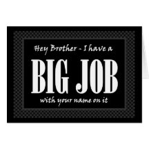 BROTHER Best Man Wedding Invite - FUNNY Card