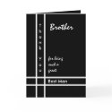 BROTHER - Best Man Wedding Thank You cards