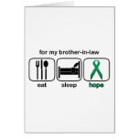 Brother-in-law Eat Sleep Hope - Kidney Cancer cards