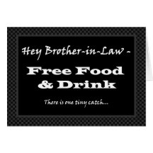 Brother-in-Law Groomsman Wedding Invite - FUNNY Cards