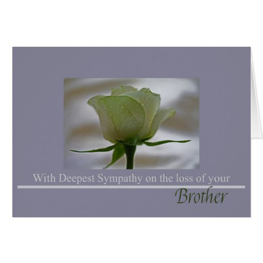 Loss Of A Brother Sympathy Cards, Photo Card Templates, Invitations & More