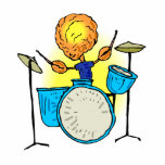 Brother Playing Drums photo sculptures