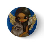 "Brother Racoon" Button