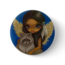 "Brother Racoon" Button