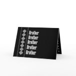BROTHER Usher Invitation Diamond Checks cards
