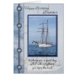 Brother Yacht Birthday Greeting Greeting Card
