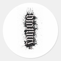 Brothers Forever Ambigram Round Stickers