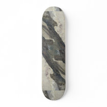 Brown and beige design custom skate board