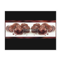 Brown and Black Cupcake Business Cards