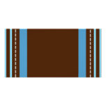 Brown and Blue Background photo cards