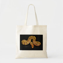 Brown and Gold Ball Python Canvas Bag