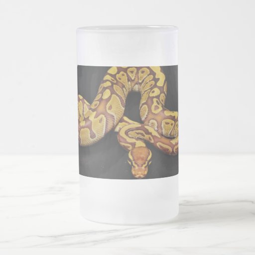 Brown and Gold Ball Python Coffee Mug