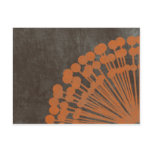 Brown and Orange Distressed Post Card