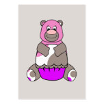 Brown And Pink Polkadot Bear Business Card