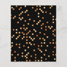 Brown and Tan Squares on Black Full Colour Flyer