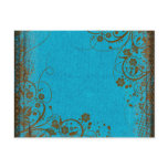 Brown And Teal Post Card