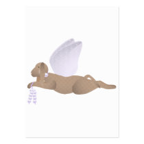 Brown Angel Dog With Purple Wings