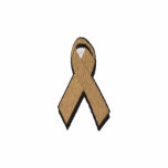 brown awareness ribbon embroidered shirts